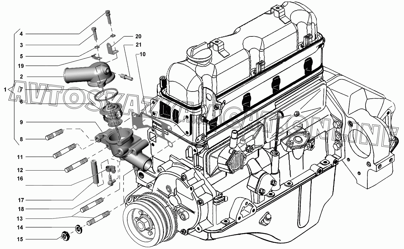 Реле включения вентилятора Газель бизнес 4216.