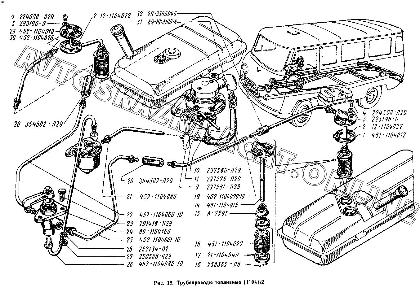 Трубопроводы Топливные (1104)/2 УАЗ 3741 Купить В Калуге, Цена.