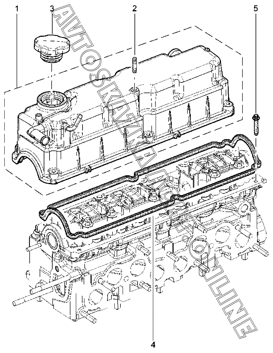 Крышка головки цилиндров (P3M-11182) ВАЗ Granta (2190, 2191 Lada Granta ...
