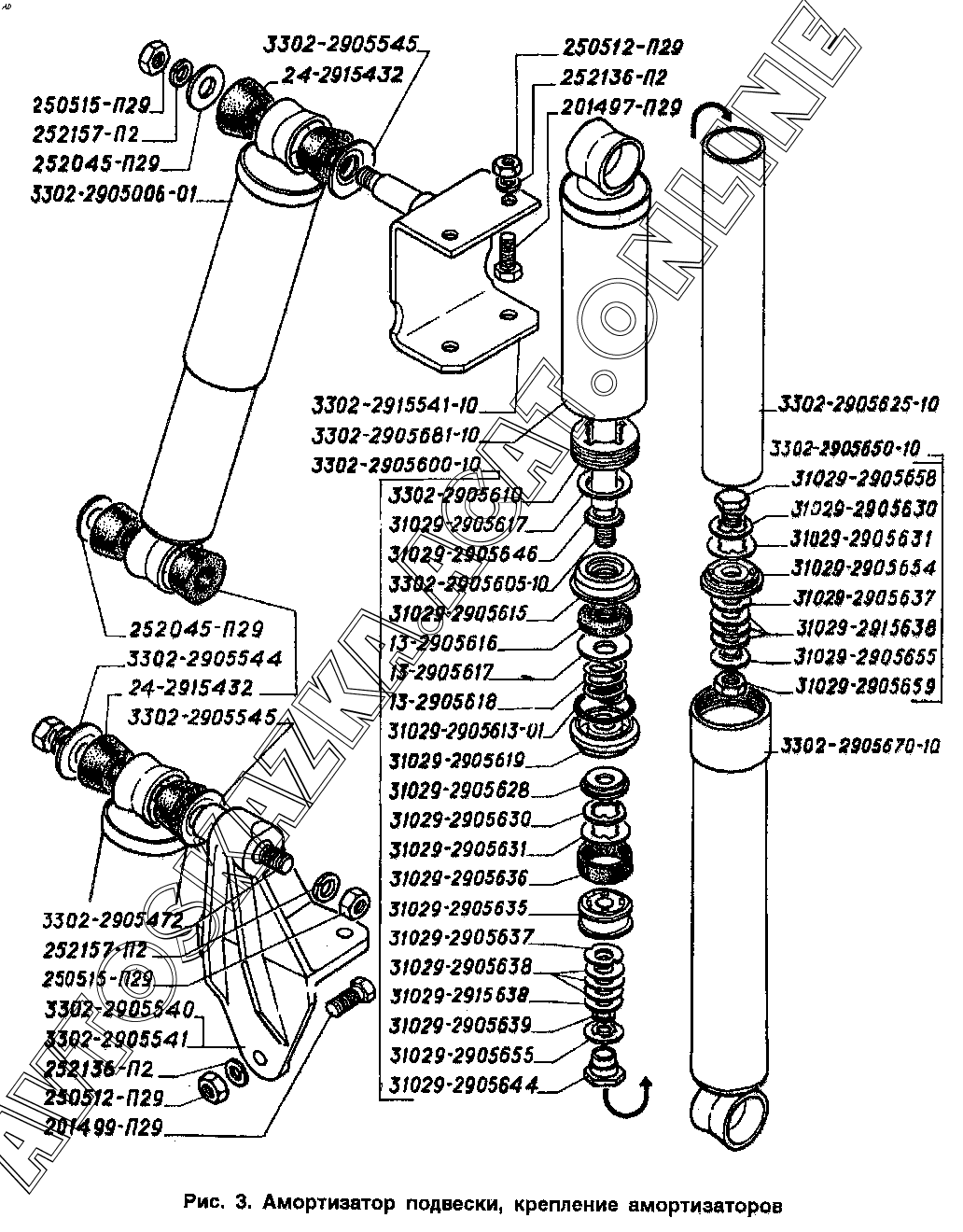 Газель 2705 амортизаторы
