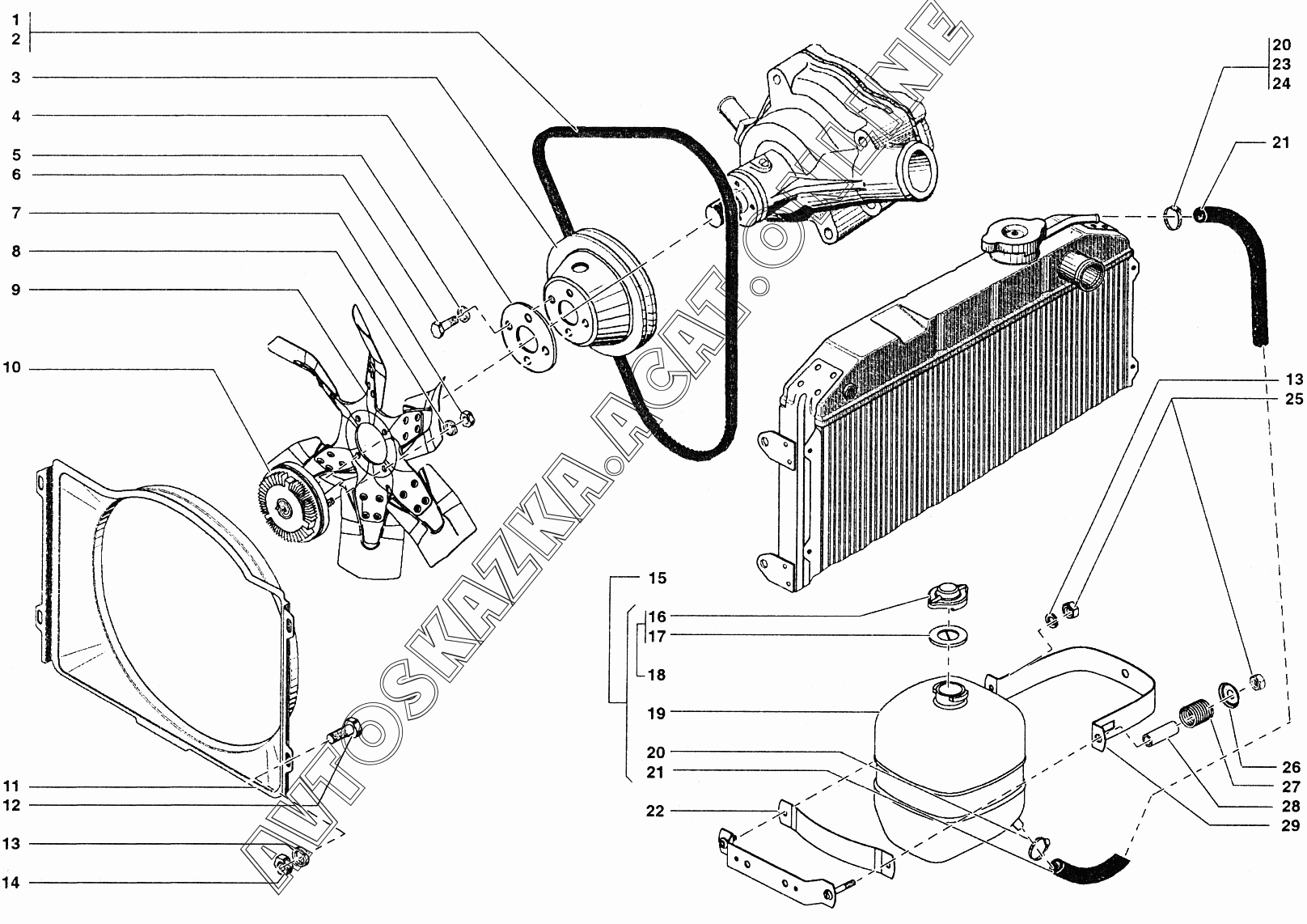 Как снять кожух вентилятора уаз патриот - 91 фото