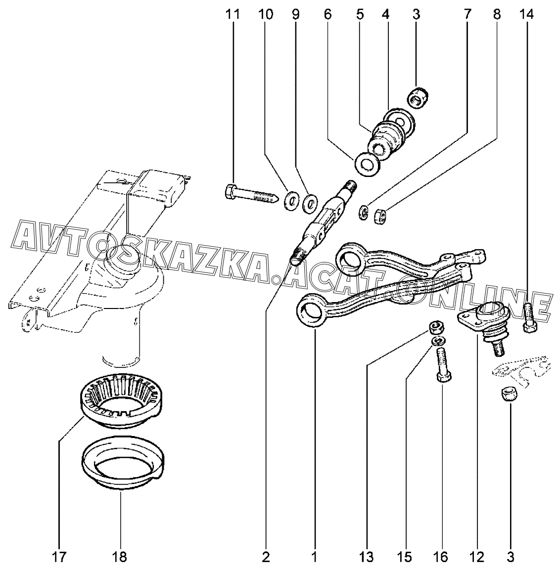 Рычаги верхние ВАЗ 2123 Chevrolet Niva (2123 Chevrolet Niva) купить в ...