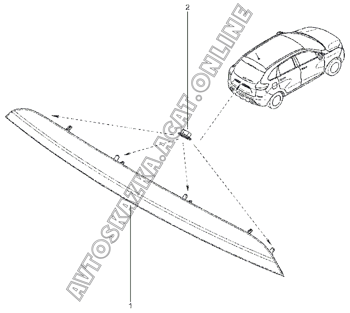 Накладка двери задка XRAY ВАЗ X-Ray (Lada X-Ray, X-Ray Cross) купить в ...