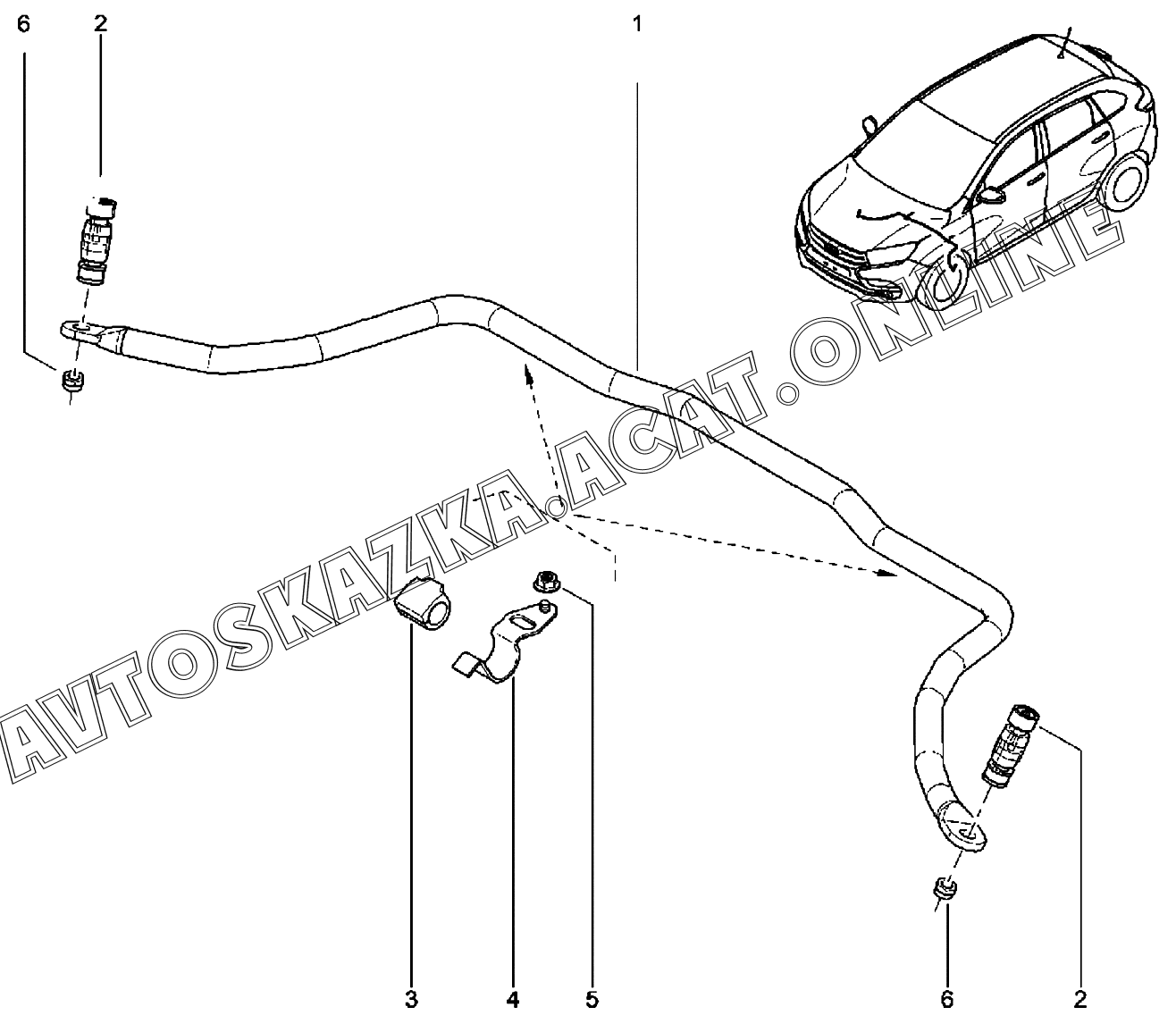 Стабилизатор передний ВАЗ XRAY (Lada XRAY (хэтчбек, CROSS)) купить в ...